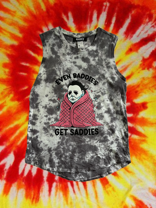 Size 12 - Even Baddies Get Saddies Tank Top