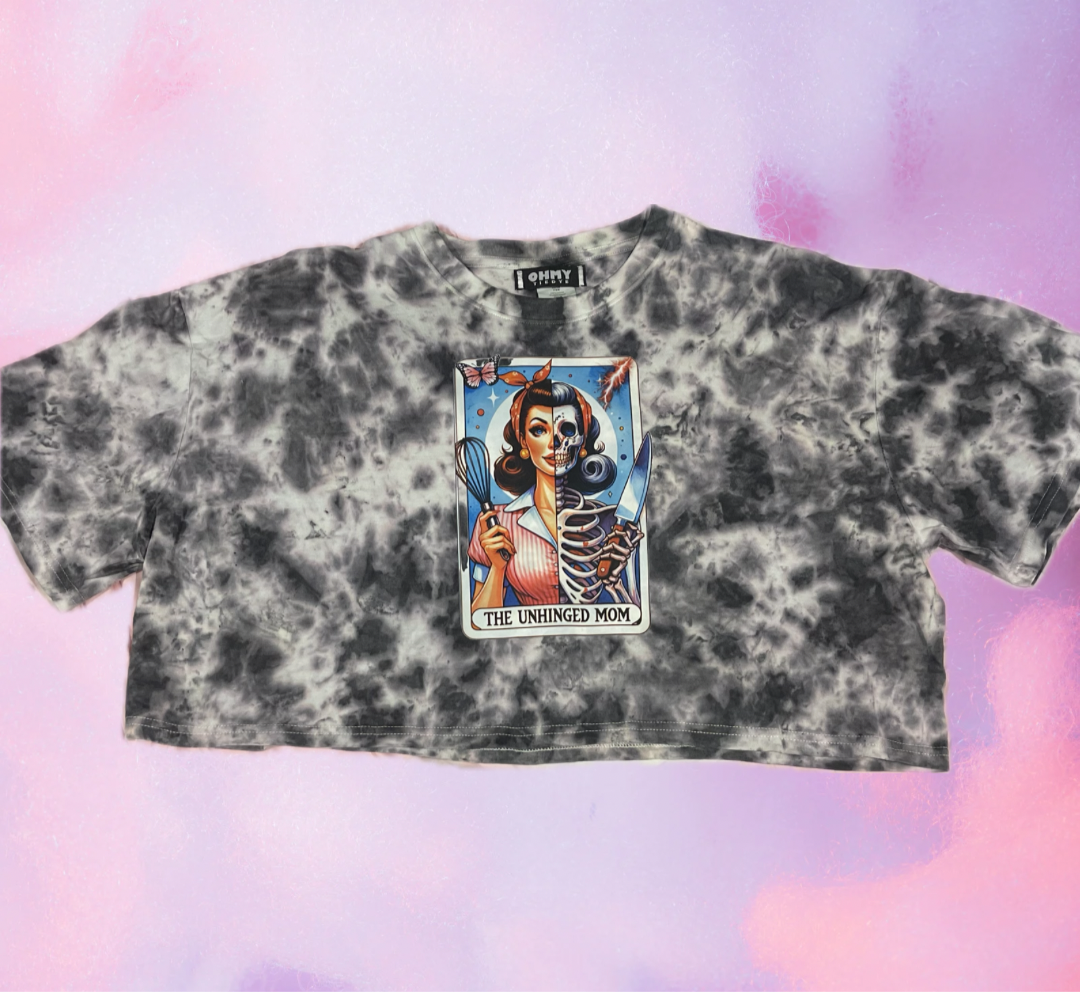 Size 2XL - Unhinged Mom Crop Top