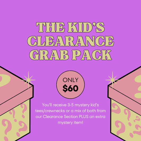$60 Clearance Kid’s Grab Pack