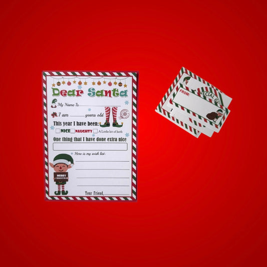 Fill It Yourself Letter To Santa