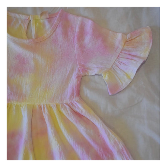 Tie-dye Ruffle Dress